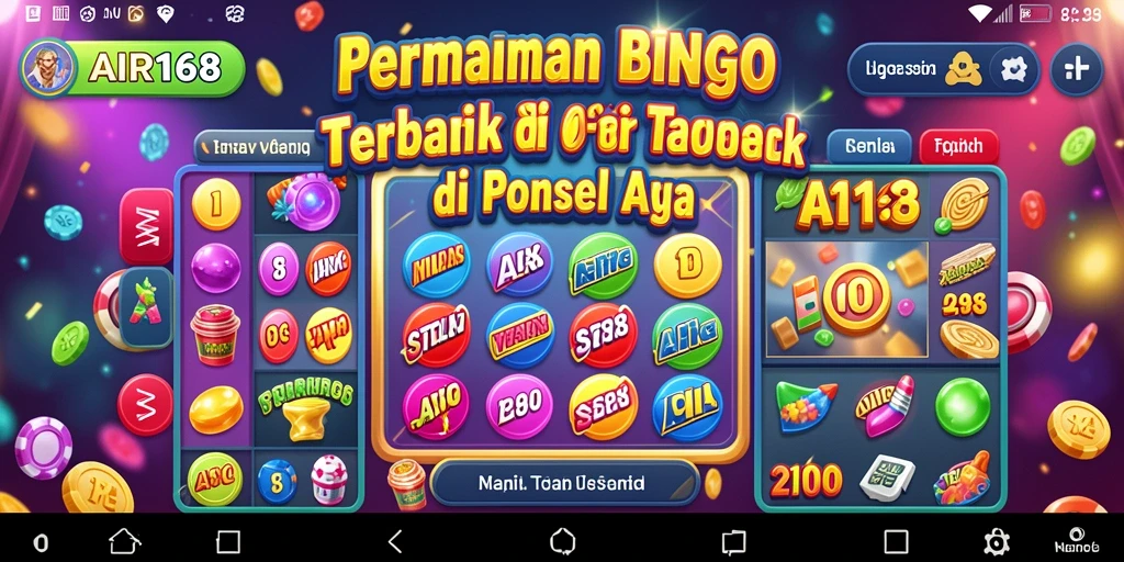 Screenshot gameplay AIR168 menampilkan aksi seru permainan Bingo.