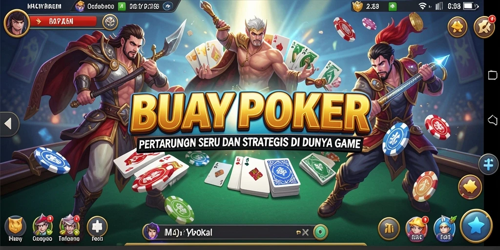 Gameplay BUAYAPOKER dengan pertarungan seru dan karakter menarik.