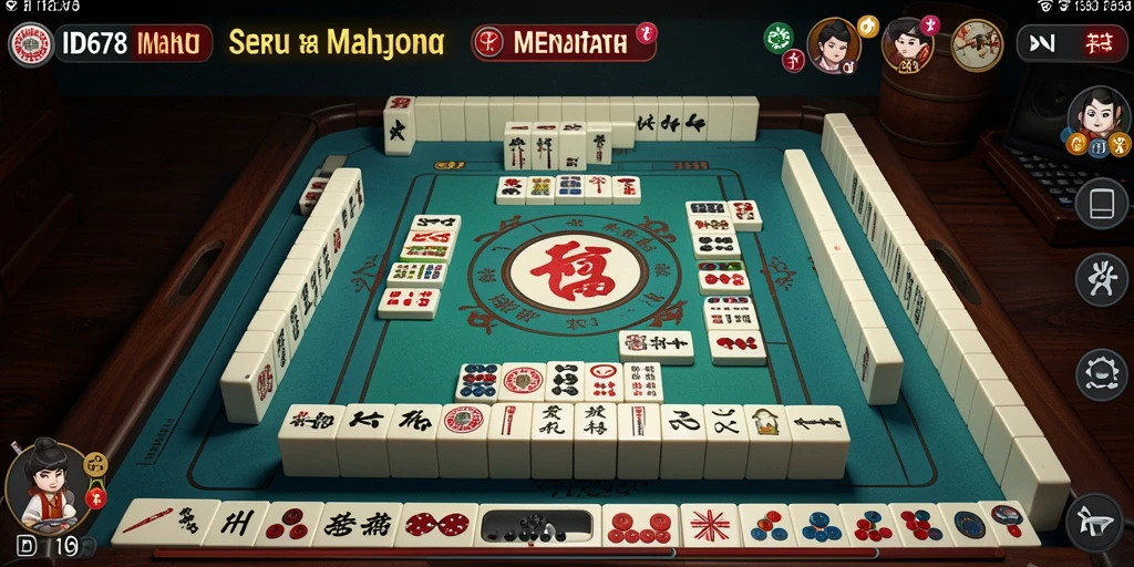Tampilan gameplay ID678 yang menakjubkan dalam permainan Mahjong.