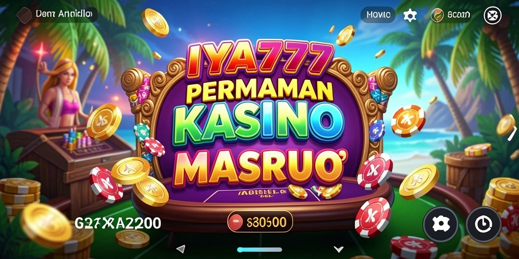 Screenshot utama IYA777 menampilkan pemain yang menikmati gameplay Kasino.