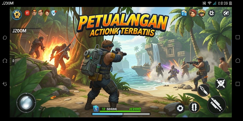 Tampilan gameplay J200M yang menegangkan dan mendebarkan.