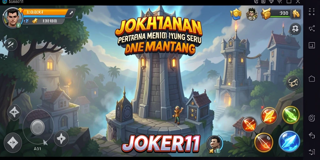 Tampilan gameplay JOKER11 yang mendebarkan dalam strategi Tower Defense.