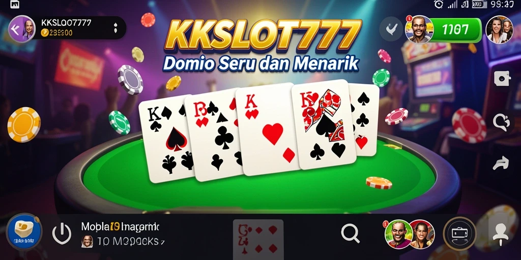Tampilan gameplay seru KKSLOT777 dengan fitur <strong>Domino</strong> yang menarik.