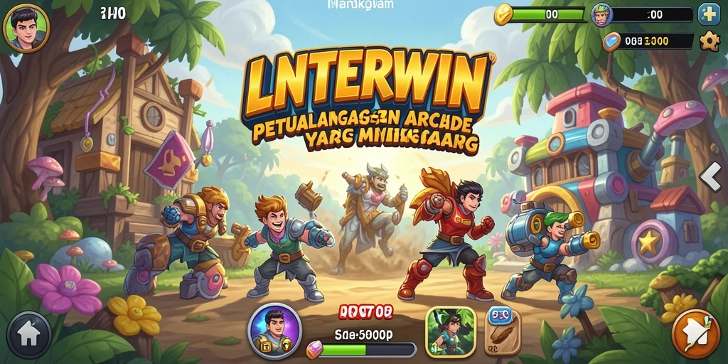 Tampilan seru dari gameplay LNTERWIN yang menantang.