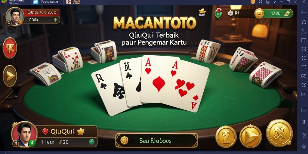 Tampilan seru gameplay QiuQiu di MACANTOTO.