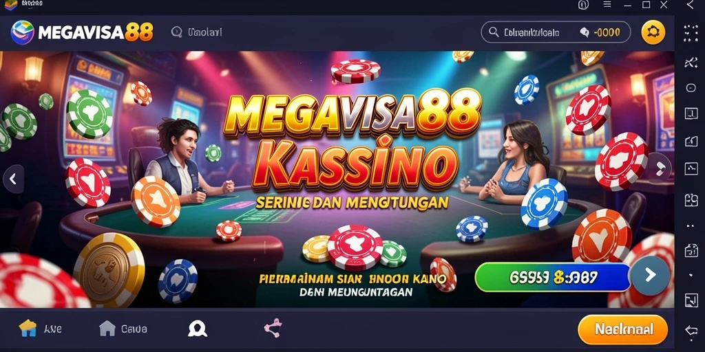 Screenshot gameplay MEGAVISA88 menampilkan serunya permainan kasino.