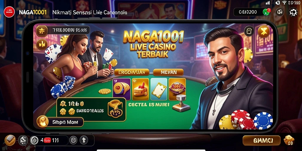 Tampilan permainan NAGA1001 yang seru dan interaktif dalam Live Casino.