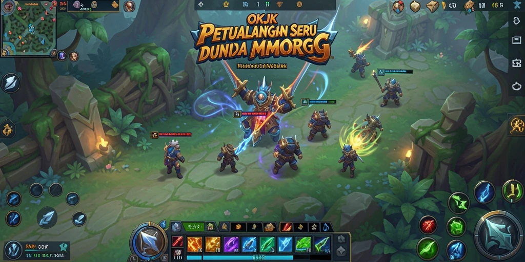 Tampilan menarik dari gameplay OKJK dengan pertempuran seru dan interaksi sosial.