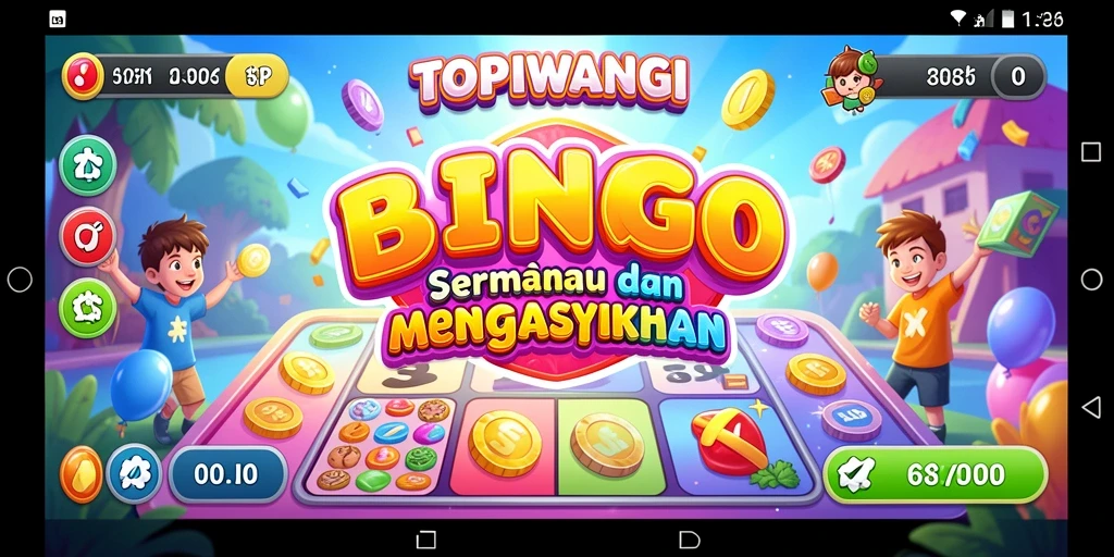 Tangkapan layar gameplay TOPIWANGI saat menikmati Bingo.